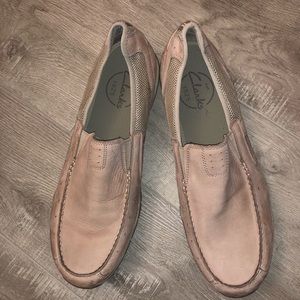 CLARKS Armada Brown Slip-On Loafer Shoes